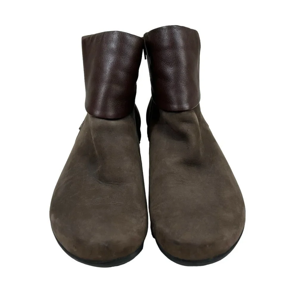 Mephisto Fiducia Brown Leather Ankle Boots Booties 10.5 - Picture 3 of 9